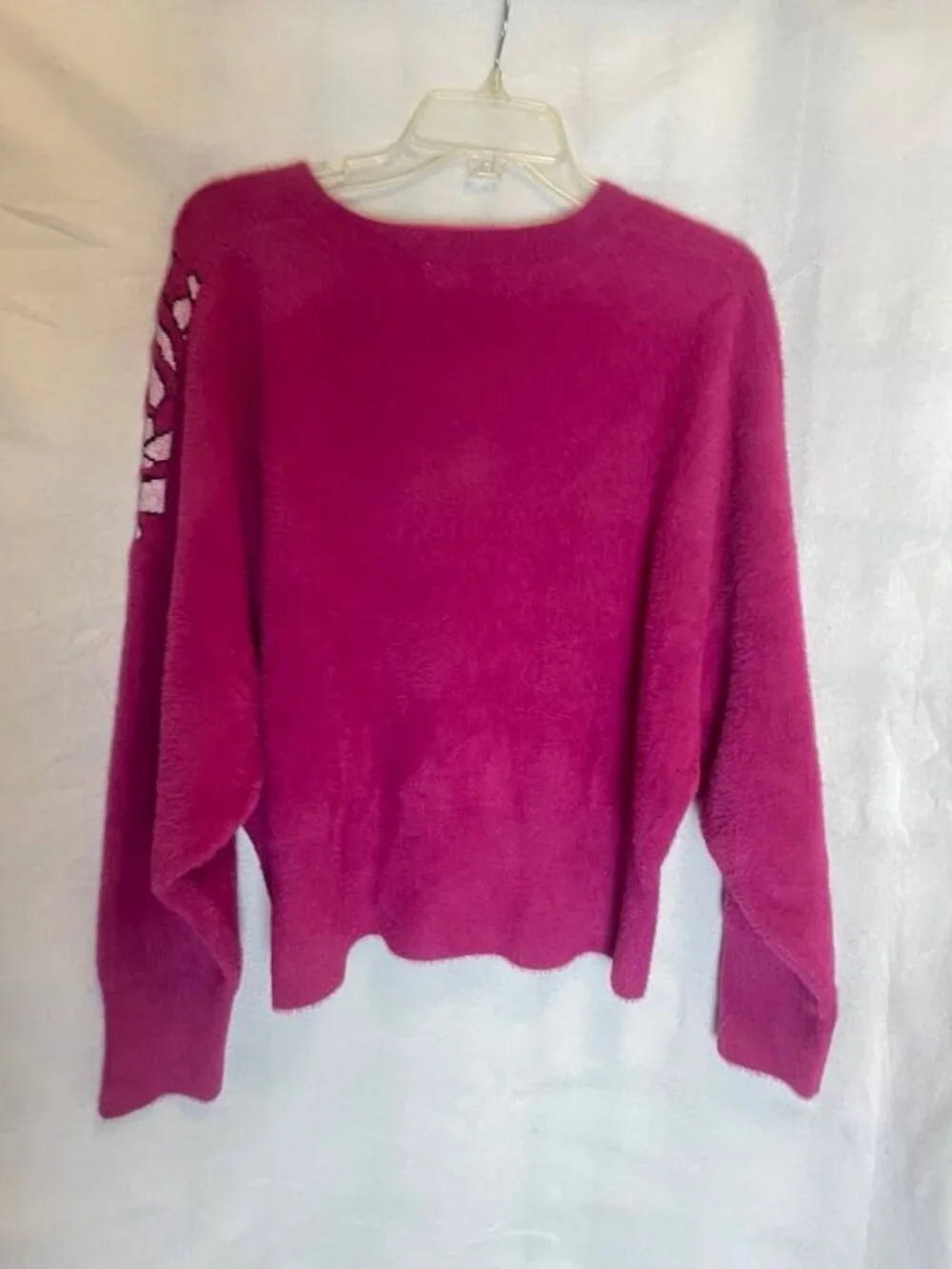 EUC Calligraphie Anthropologie Women's Dark Pink Soft Sweater size XL